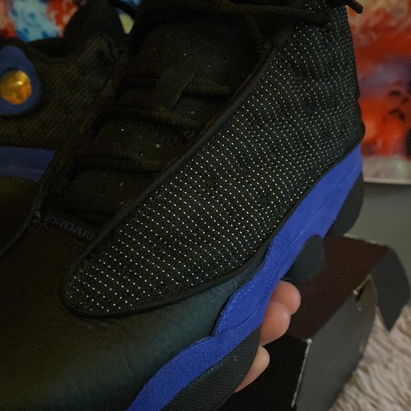 Jordan’s 13 Black Hyper Royal size 6.5Y - Picture 3 of 7
